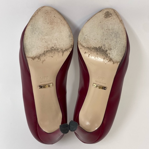 Authentic Gucci Gisele Leather Horse Bit Pumps Hollywood Nib Heels 36.5 - Picture 6 of 13